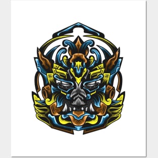 Barong mecha head V2 Posters and Art